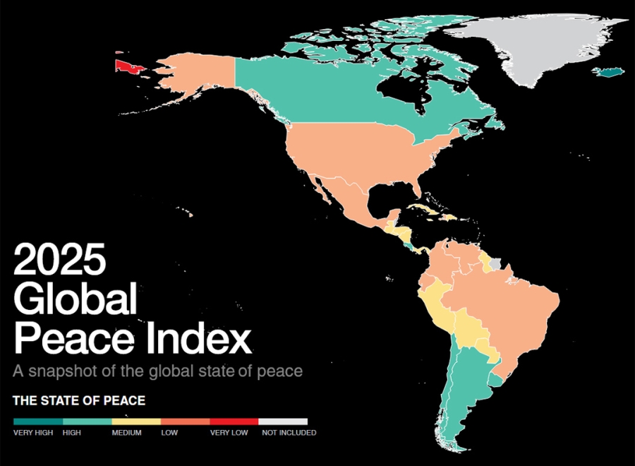Աշխարհի ամենախաղաղ երկրների ցանկում Հայաստանը 58-րդն է